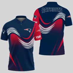 New England Patriots | Personalized Waves Polo Shirt