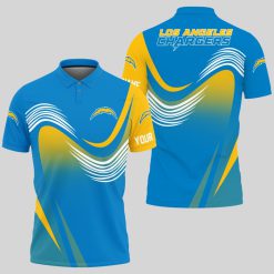 Los Angeles Chargers | Personalized Waves Polo Shirt