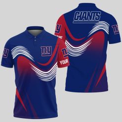 New York Giants | Personalized Waves Polo Shirt