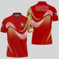 San Francisco 49ers | Personalized Waves Polo Shirt
