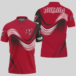 Tampa Bay Buccaneers | Personalized Waves Polo Shirt