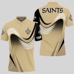 New Orleans Saints | Personalized Waves Polo Shirt