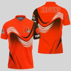 Cleveland Browns | Personalized Waves Polo Shirt