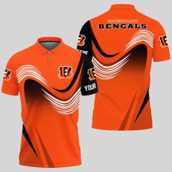 Cincinnati Bengals | Personalized Waves Polo Shirt