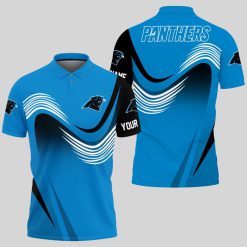 Carolina Panthers | Personalized Waves Polo Shirt