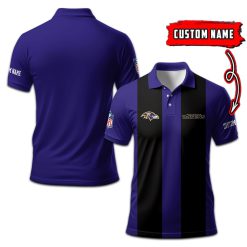 Baltimore Ravens | Personalized 2Lines Polo Shirt