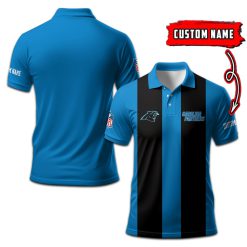 Carolina Panthers | Personalized 2Lines Polo Shirt