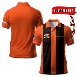 Cincinnati Bengals | Personalized 2Lines Polo Shirt