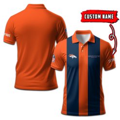 Denver Broncos | Personalized 2Lines Polo Shirt