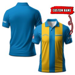 Los Angeles Chargers | Personalized 2Lines Polo Shirt