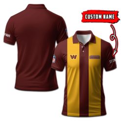 Washington Commanders | Personalized 2Lines Polo Shirt