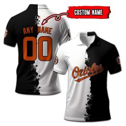 Baltimore Orioles | Custom Your Name and Number Mix Polo Shirt