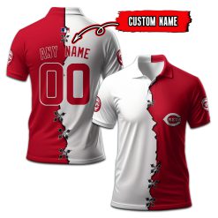 Cincinnati Reds | Custom Your Name and Number Mix Polo Shirt