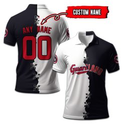 Cleveland Guardians | Custom Your Name and Number Mix Polo Shirt