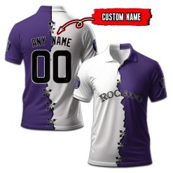 Colorado Rockies | Custom Your Name and Number Mix Polo Shirt