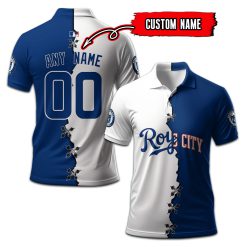 Kansas City Royals | Custom Your Name and Number Mix Polo Shirt