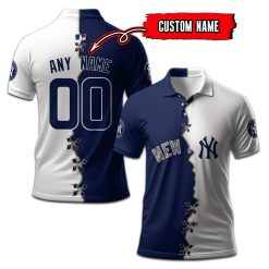 New York Yankees | Custom Your Name and Number Mix Polo Shirt