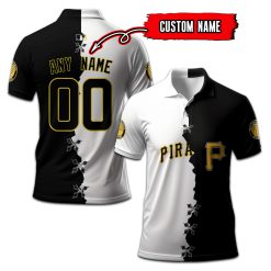 Pittsburgh Pirates | Custom Your Name and Number Mix Polo Shirt