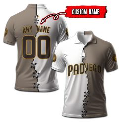 San Diego Padres | Custom Your Name and Number Mix Polo Shirt