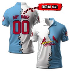 St. Louis Cardinals | Custom Your Name and Number Mix Polo Shirt