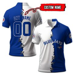 Toronto Blue Jays | Custom Your Name and Number Mix Polo Shirt