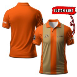 Anaheim Ducks | Personalized 2lines Polo Shirt