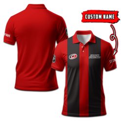 Carolina Hurricanes | Personalized 2lines Polo Shirt