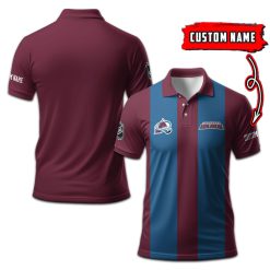 Colorado Avalanche | Personalized 2lines Polo Shirt