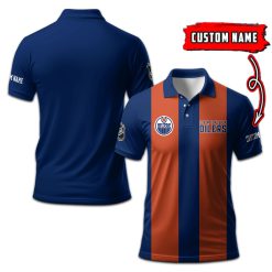 Edmonton Oilers | Personalized 2lines Polo Shirt