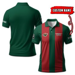 Minnesota Wild | Personalized 2lines Polo Shirt