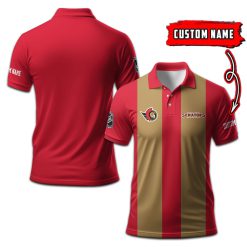 Ottawa Senators | Personalized 2lines Polo Shirt