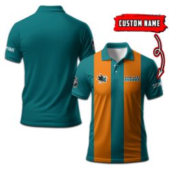 San Jose Sharks | Personalized 2lines Polo Shirt