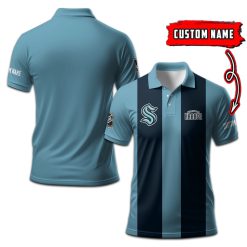 Seattle Kraken | Personalized 2lines Polo Shirt