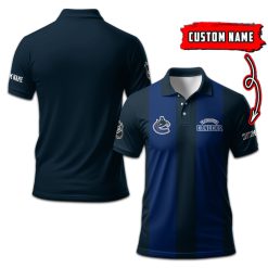 Vancouver Canucks | Personalized 2lines Polo Shirt