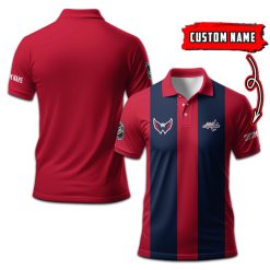 Washington Capitals | Personalized 2lines Polo Shirt