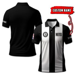 Brooklyn Nets | Personalized 2lines Polo Shirt