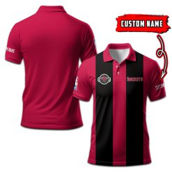 Houston Rockets | Personalized 2lines Polo Shirt