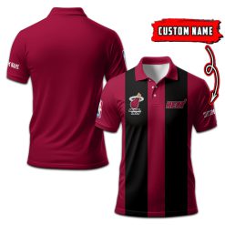 Miami Heat | Personalized 2lines Polo Shirt