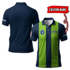 Minnesota Timberwolves | Personalized 2lines Polo Shirt