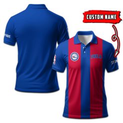 Philadelphia 76ers | Personalized 2lines Polo Shirt
