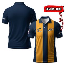 Utah Jazz | Personalized 2lines Polo Shirt