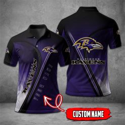 Baltimore Ravens | NFL Personalized Mosaic Polo Shirt