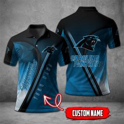 Carolina Panthers | NFL Personalized Mosaic Polo Shirt
