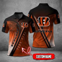 Cincinnati Bengals | NFL Personalized Mosaic Polo Shirt