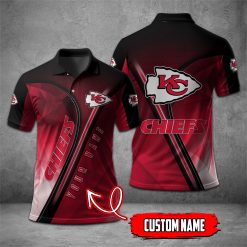 Kansas City Chiefs | NFL Personalized Mosaic Polo Shirt