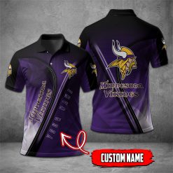 Minnesota Vikings | NFL Personalized Mosaic Polo Shirt