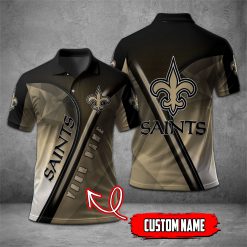 New Orleans Saints | NFL Personalized Mosaic Polo Shirt