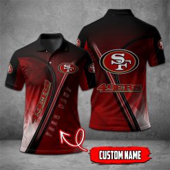 San Francisco 49ers | NFL Personalized Mosaic Polo Shirt