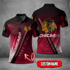 Chicago Blackhawks | NHL Personalized Mosaic Polo Shirt