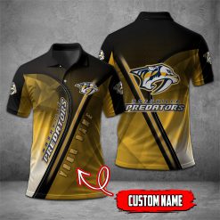 Nashville Predators | NHL Personalized Mosaic Polo Shirt